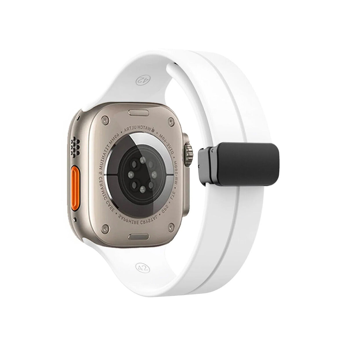 Kingston White Watch Strap For Apple