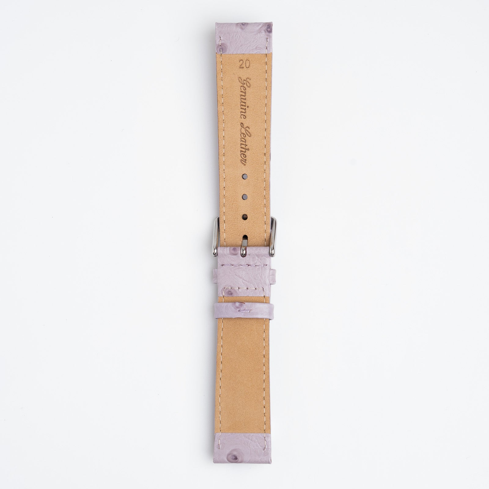 Sandbanks Ostrich Lilac Watch Strap