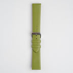 Windsor Smooth Lime Watch Strap, buckled up, front view