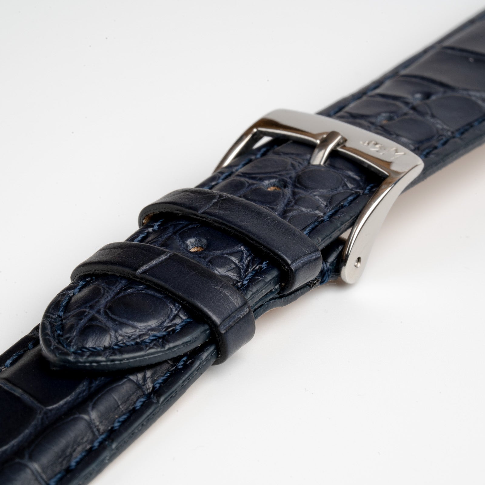 Amadeus Alligator Matt Blue Watch Strap