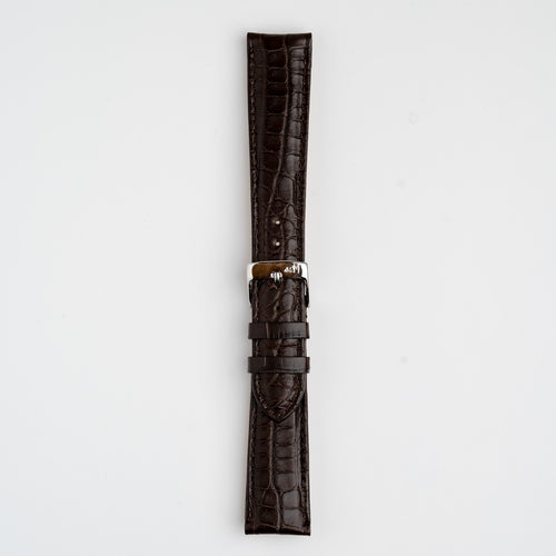 Amadeus Alligator Matt Brown Watch Strap