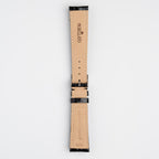 Amadeus Black Crocodile Watch Strap, underside showing the lining