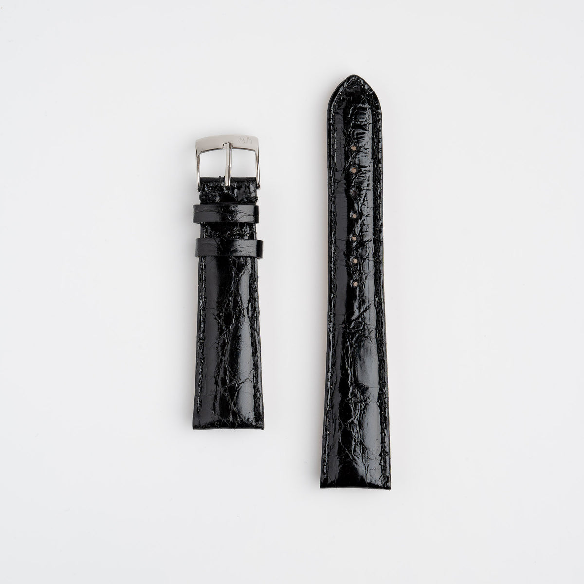 Amadeus Black XL Crocodile Watch Strap