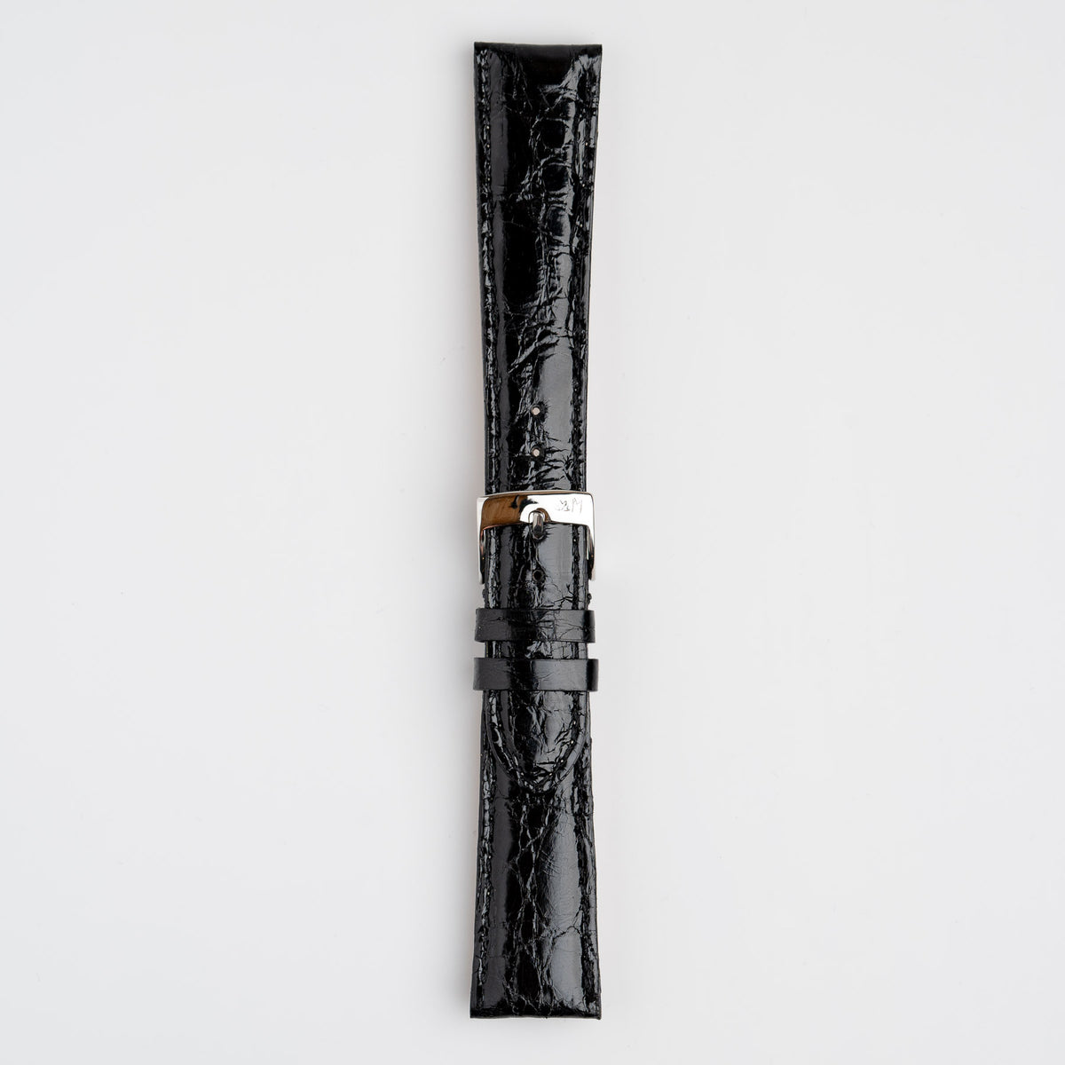 Amadeus Black XL Crocodile Watch Strap