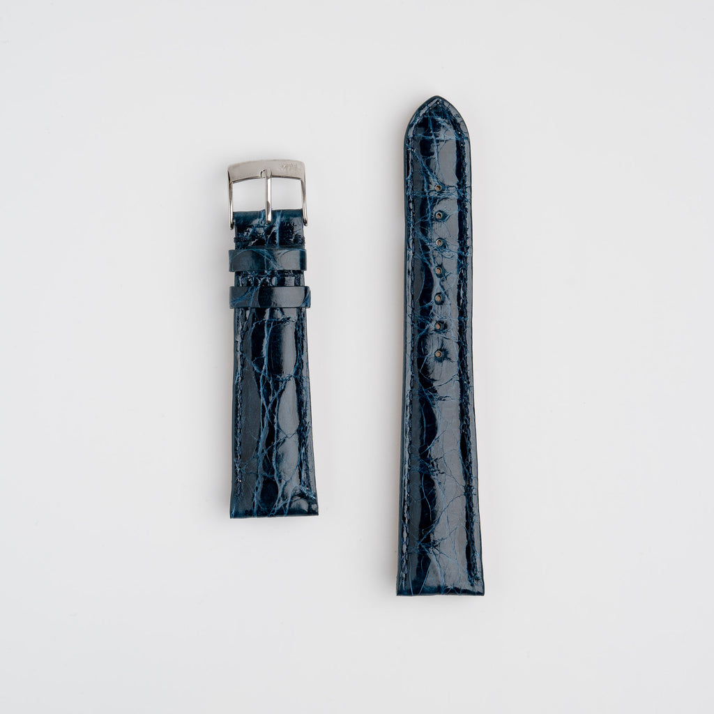 Amadeus Blue Crocodile Watch Strap