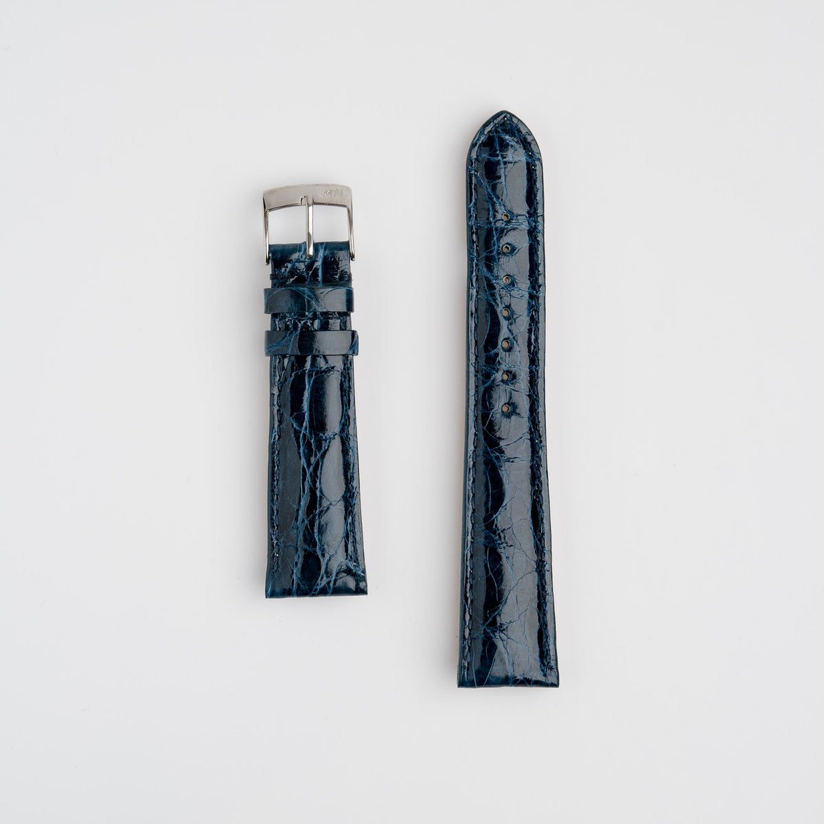 Amadeus Blue Crocodile Watch Strap