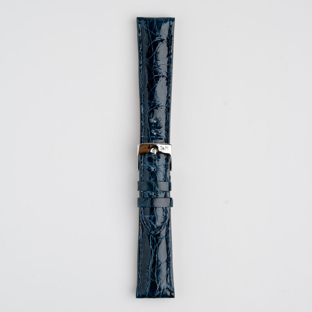 Amadeus Blue Crocodile Watch Strap, alternative view