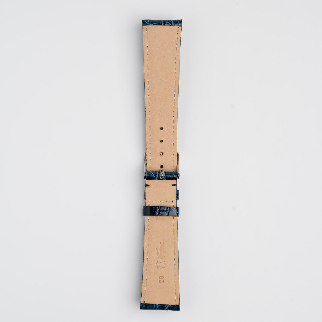 Amadeus Blue Crocodile Watch Strap, alternative view