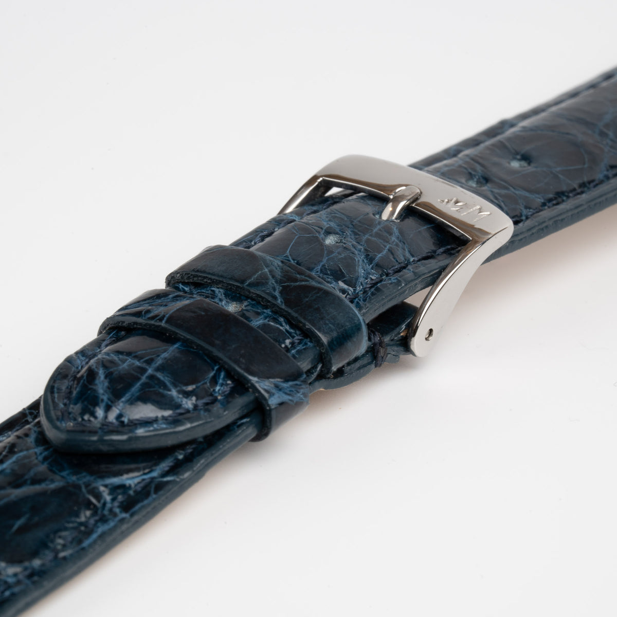Amadeus Blue Crocodile Watch Strap, alternative view