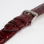 Amadeus Red Crocodile Watch Strap, alternative view