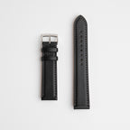 Boccaccio Black Watch Strap, both pieces laid flat
