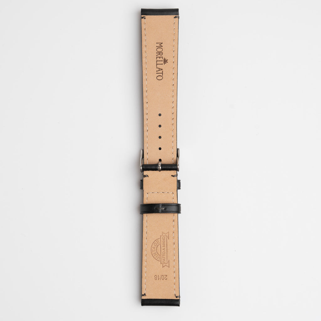 Boccaccio Black Watch Strap, underside showing the lining