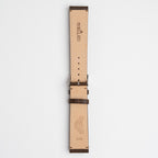 Boccaccio Brown Watch Strap, underside showing the lining