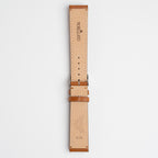 Boccaccio Tan Watch Strap, underside showing the lining