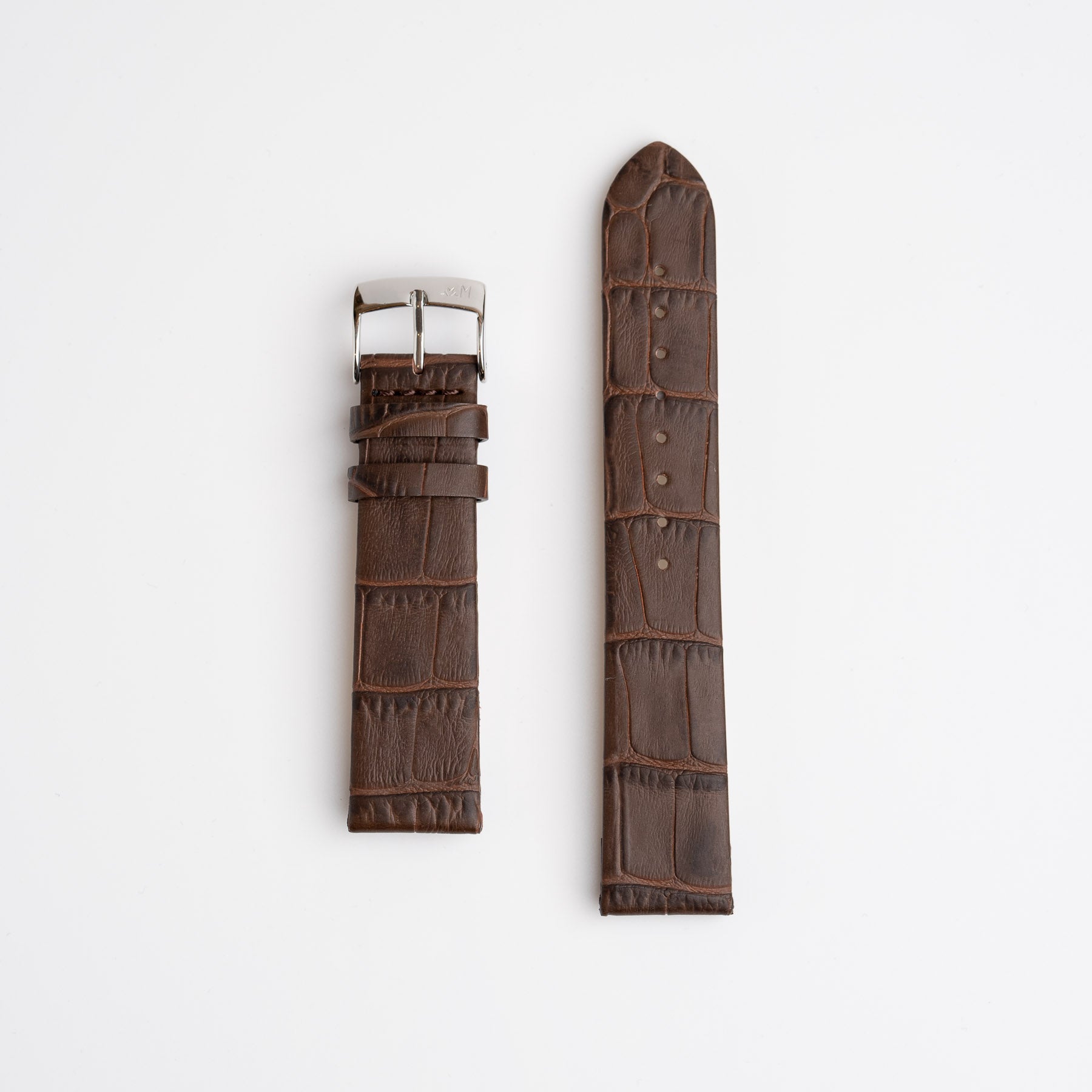 Clean Recycled Leather Brown Watch Strap