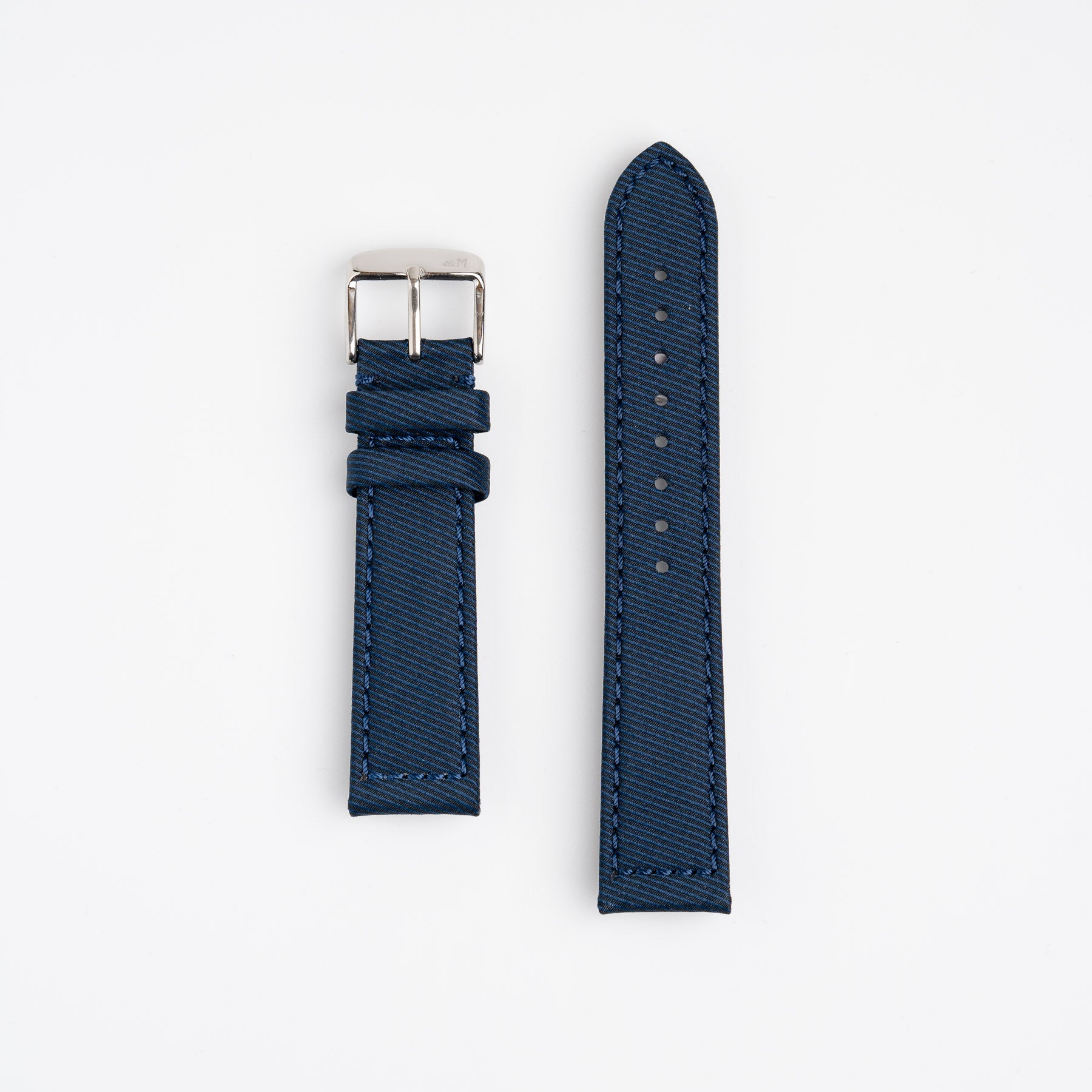 Corfu Recycle Fabric Blue Watch Strap