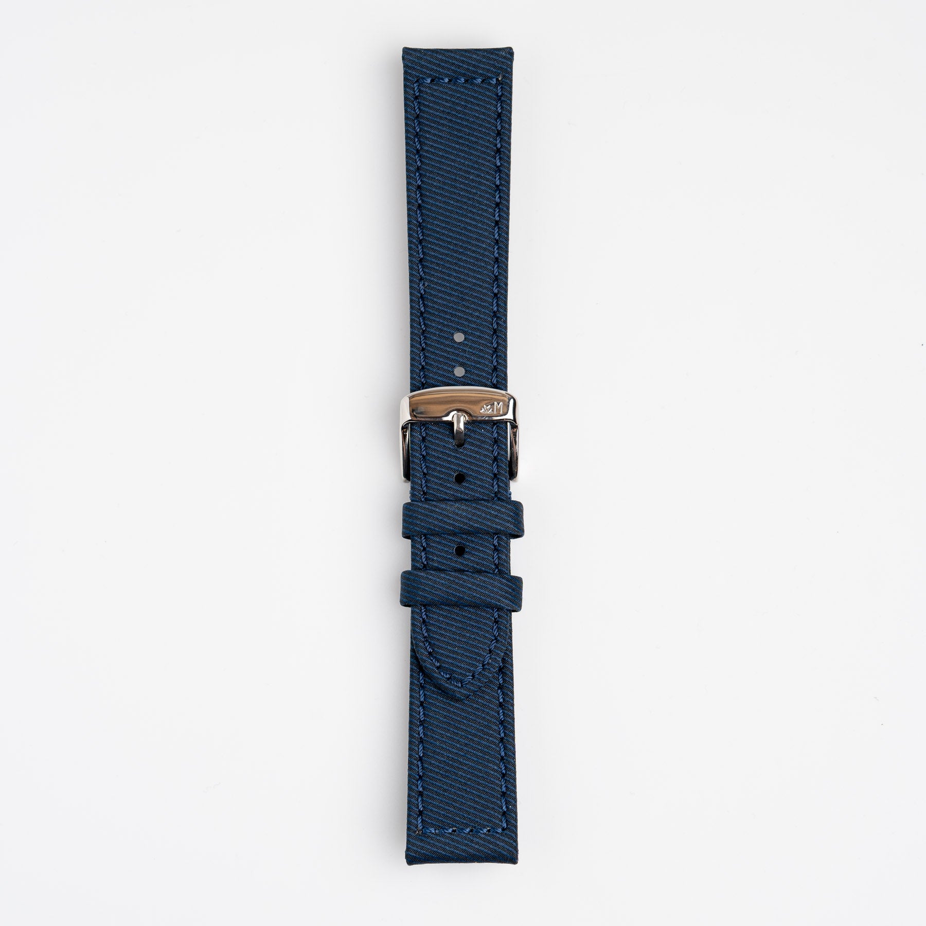 Corfu Recycle Fabric Blue Watch Strap