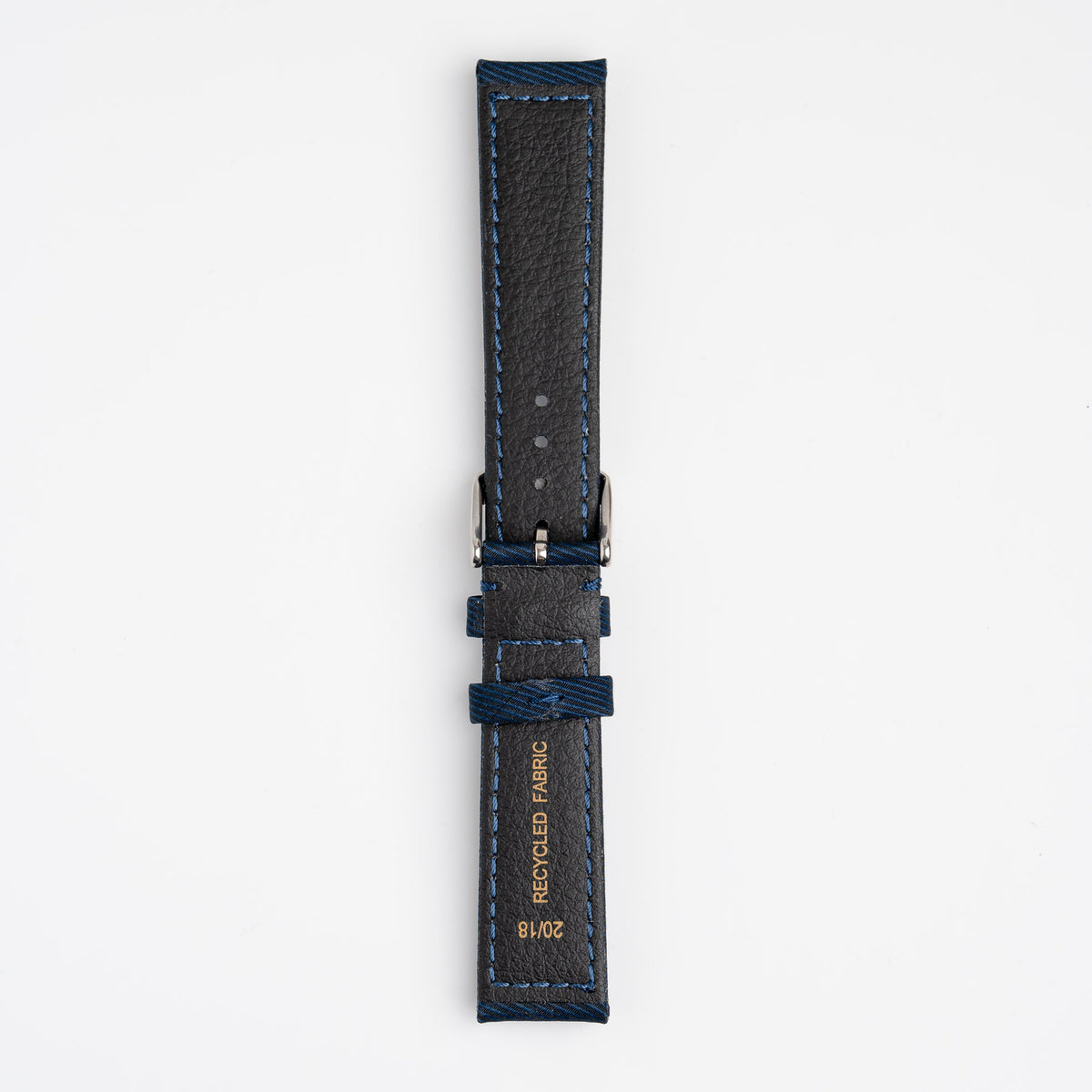 Corfu Recycle Fabric Blue Watch Strap