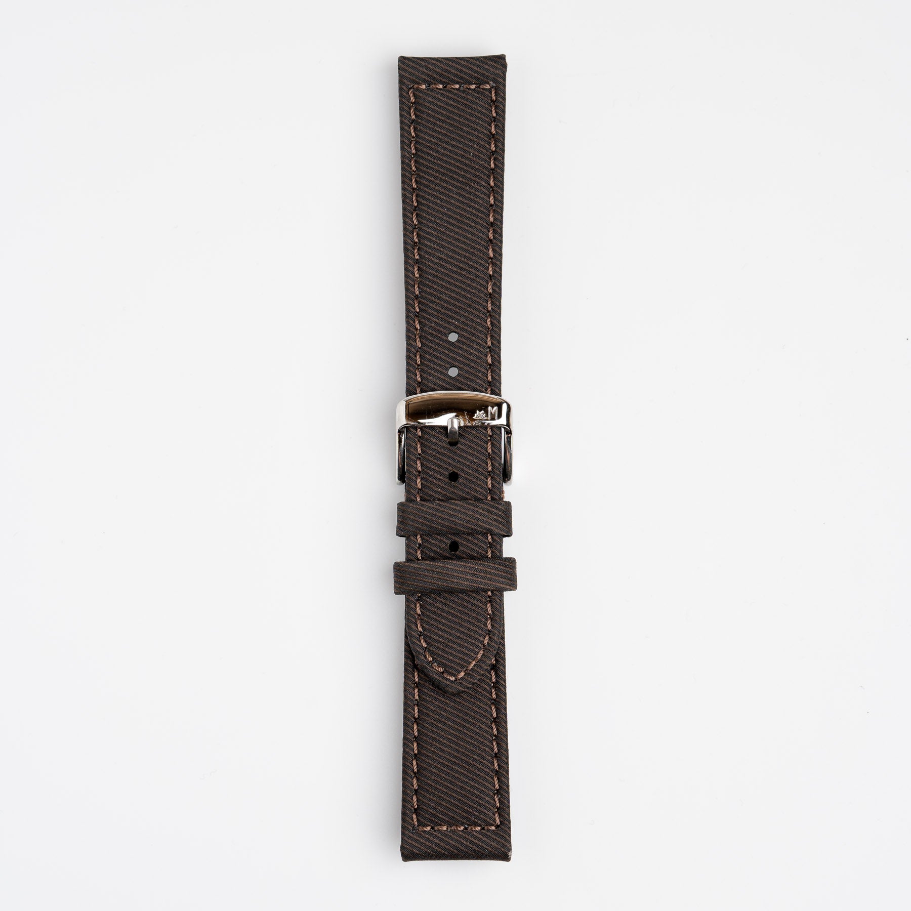 Corfu Recycle Fabric Brown Watch Strap