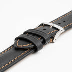Derain Pull Up Black Watch Strap, underside showing the lining