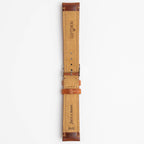 Derain Pull Up Tan Watch Strap, close-up of the buckle and keepers