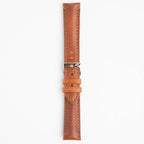 Derain Pull Up Tan Watch Strap, buckled up, front view
