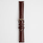 Giorgione Brown Watch Strap, buckled up, front view