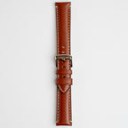 Giorgione Tan Watch Strap, buckled up, front view