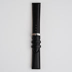 Grafic XL Black Watch Strap, buckled up, front view