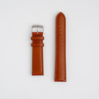 Grafic Tan Watch Strap, both pieces laid flat