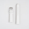 Grafic White Watch Strap, both pieces laid flat