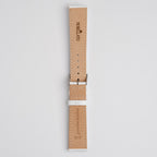 Grafic White Watch Strap, underside showing the lining