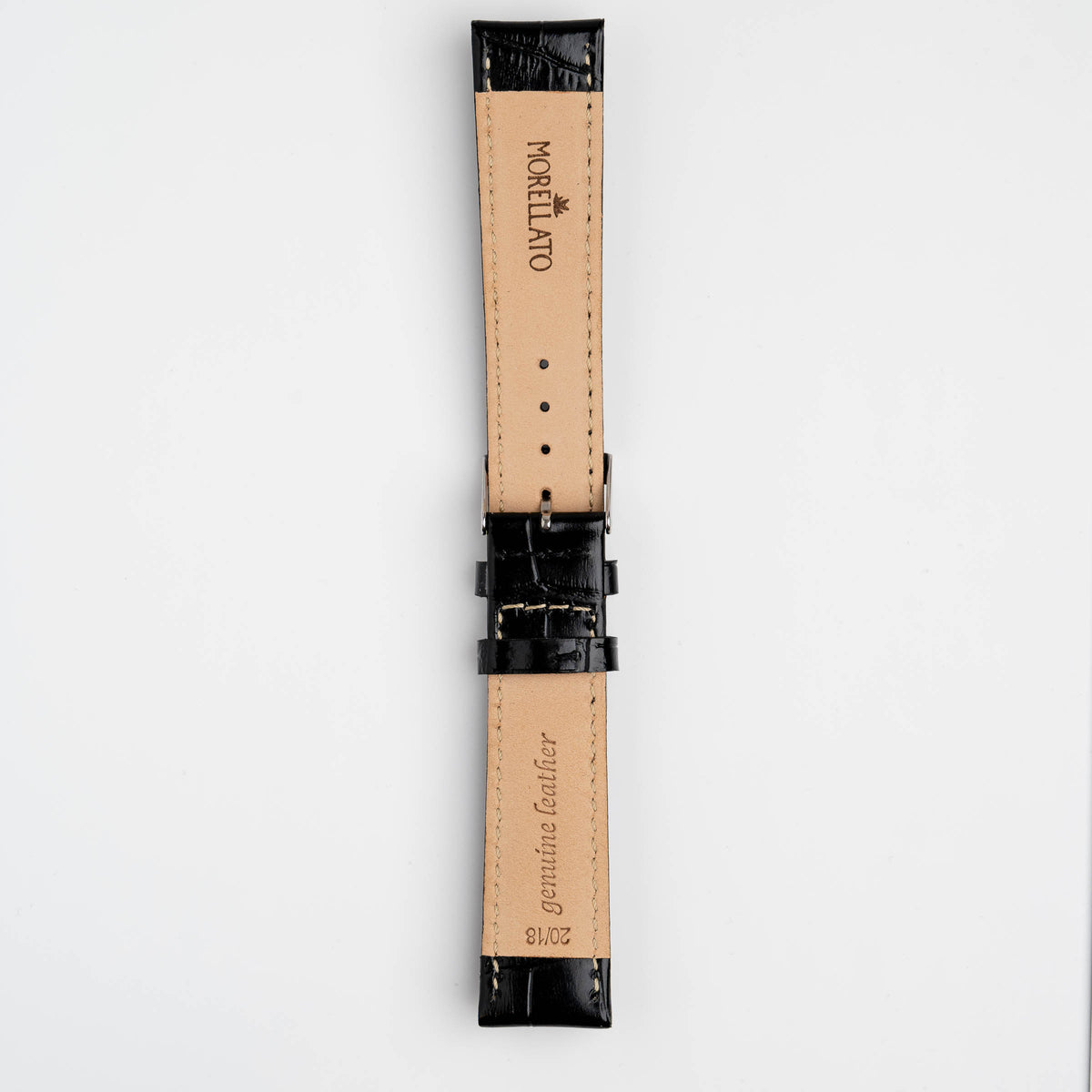 Samba Alligator Grain Black Watch Strap, alternative view