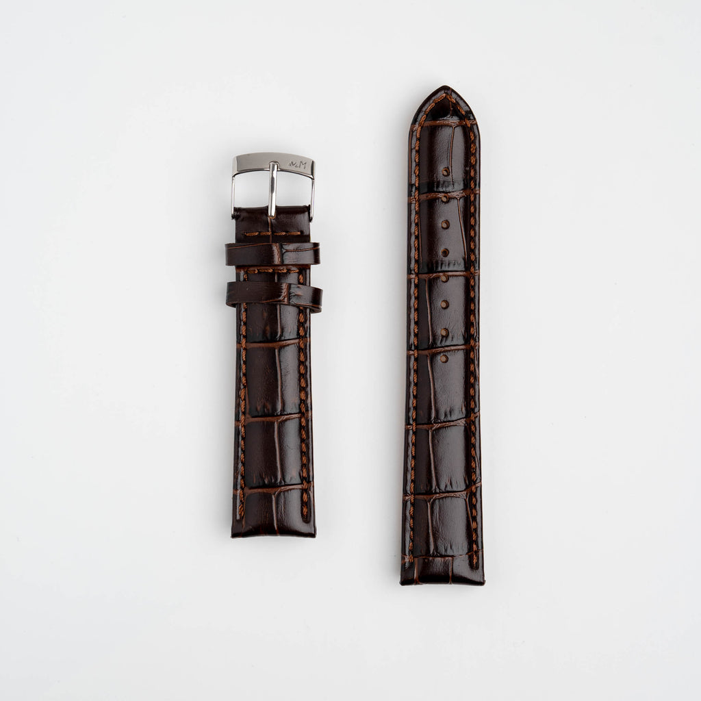 Samba Alligator Grain Brown Watch Strap