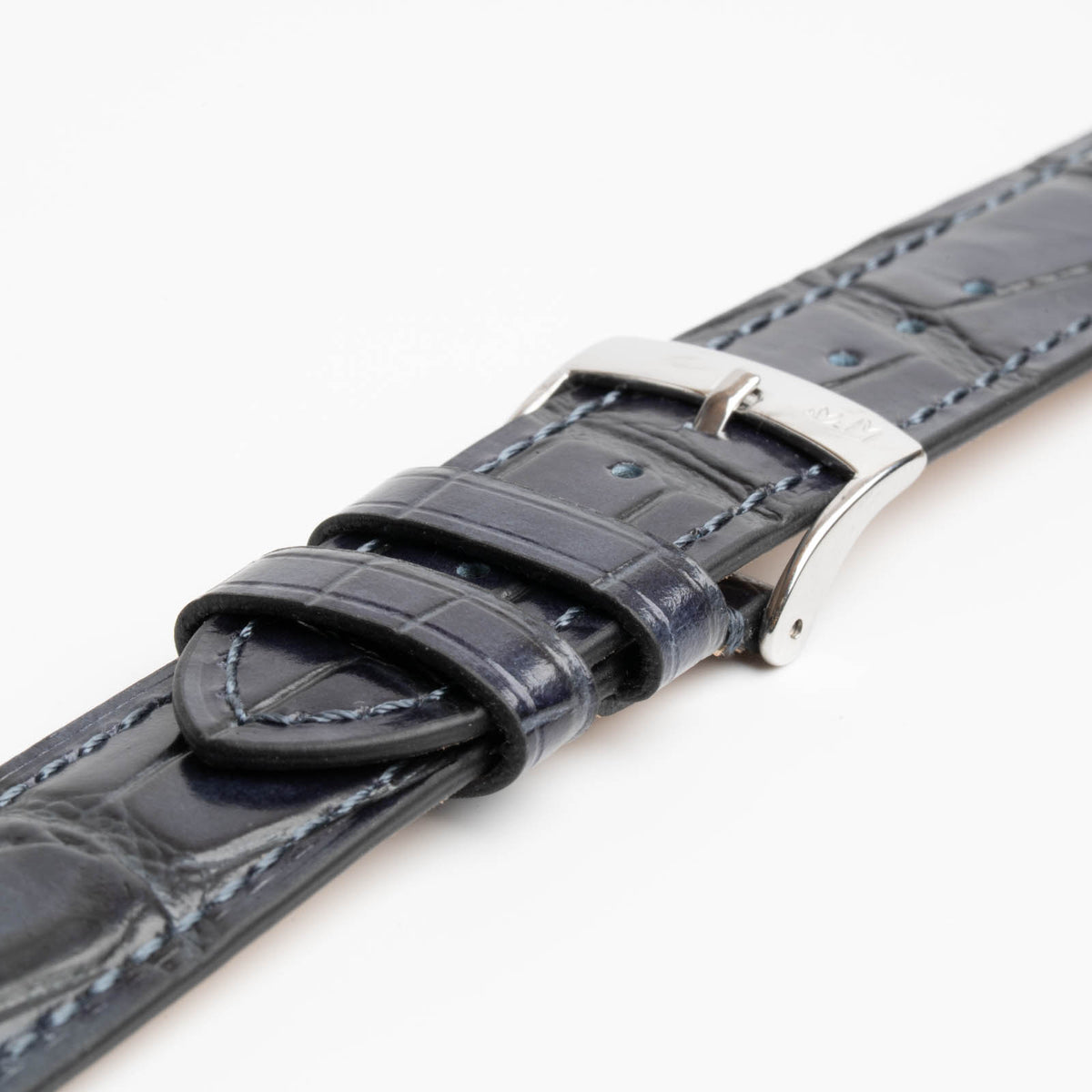 Tiepolo Alligator Grain Blue Watch Strap
