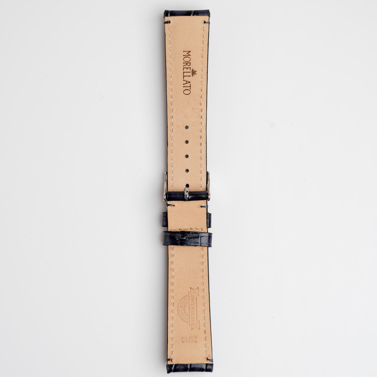 Tiepolo Alligator Grain Blue Watch Strap