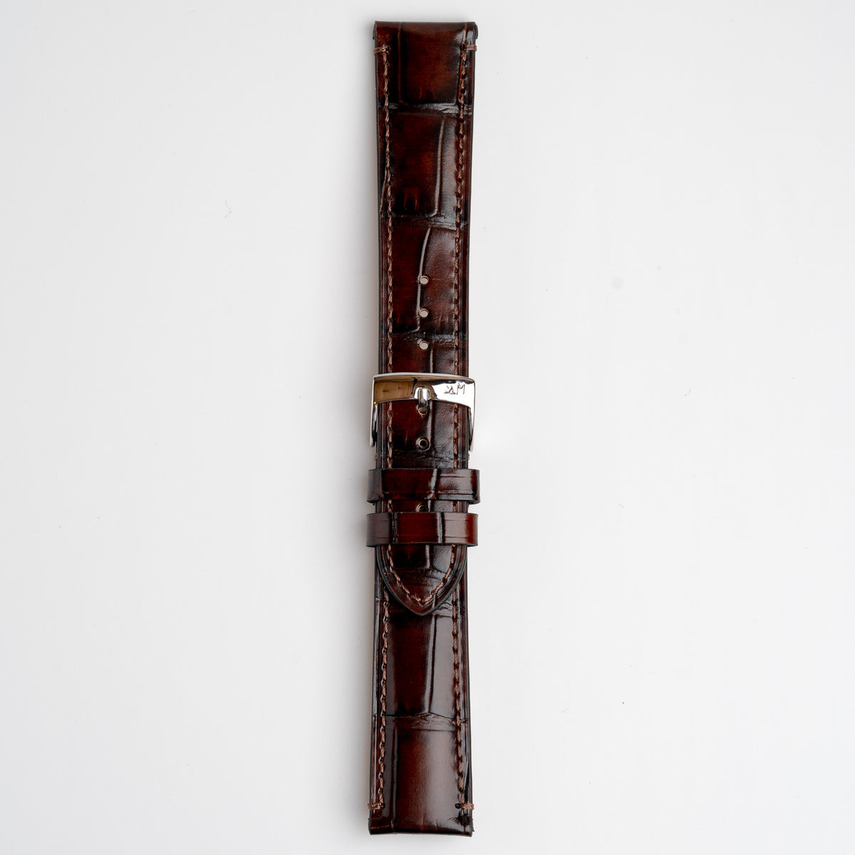 Tiepolo Alligator Grain Brown Watch Strap