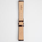 Tiepolo Alligator Grain Brown Watch Strap, underside showing the lining