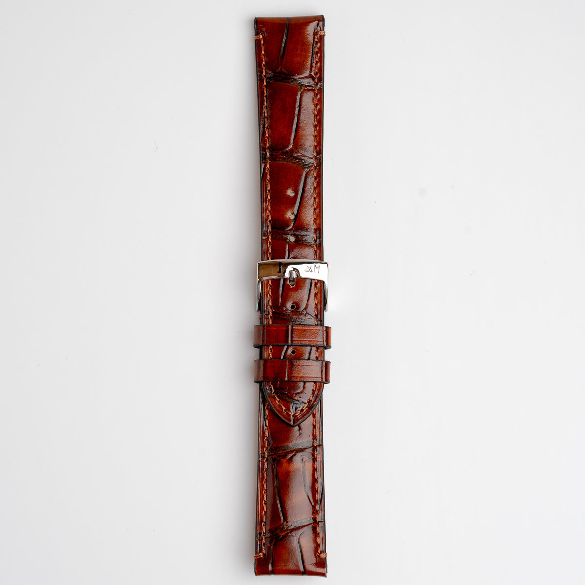 Tiepolo Alligator Grain Tan Watch Strap