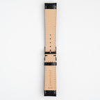 Violino Lizard Black Watch Strap, underside showing the lining
