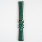 Violino Lizard Green Watch Strap, buckled up, front view
