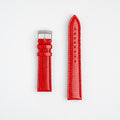 Violino Lizard Red Watch Strap, both pieces laid flat