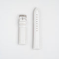 Violino Lizard White Watch Strap, both pieces laid flat