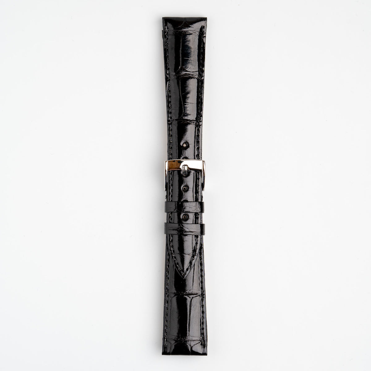 Volterra Coco Alligator Black Watch Strap