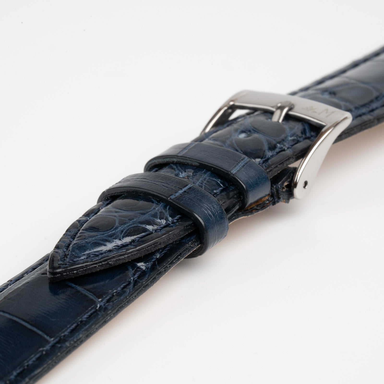 Volterra Coco Alligator Blue Watch Strap