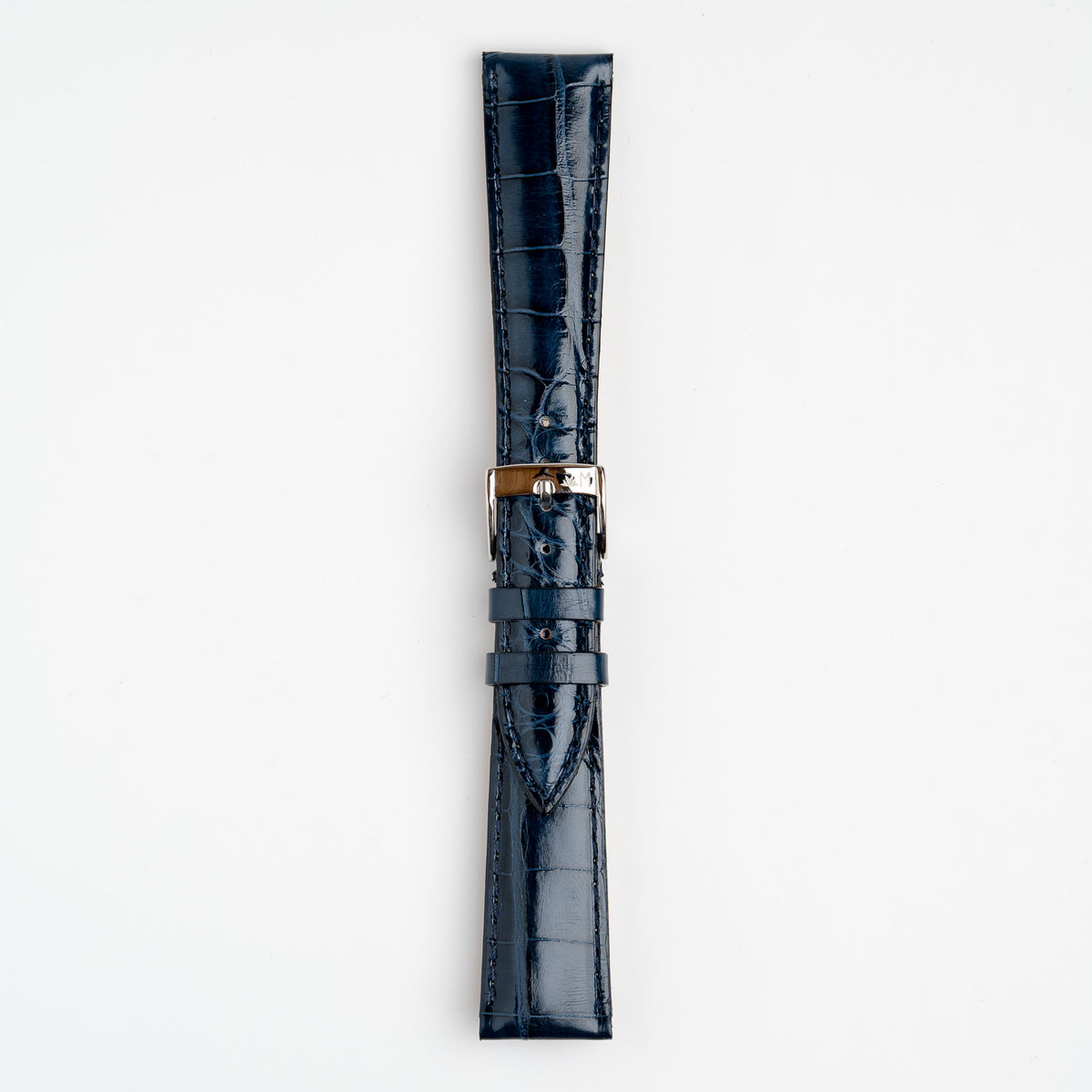 Volterra Coco Alligator Blue Watch Strap