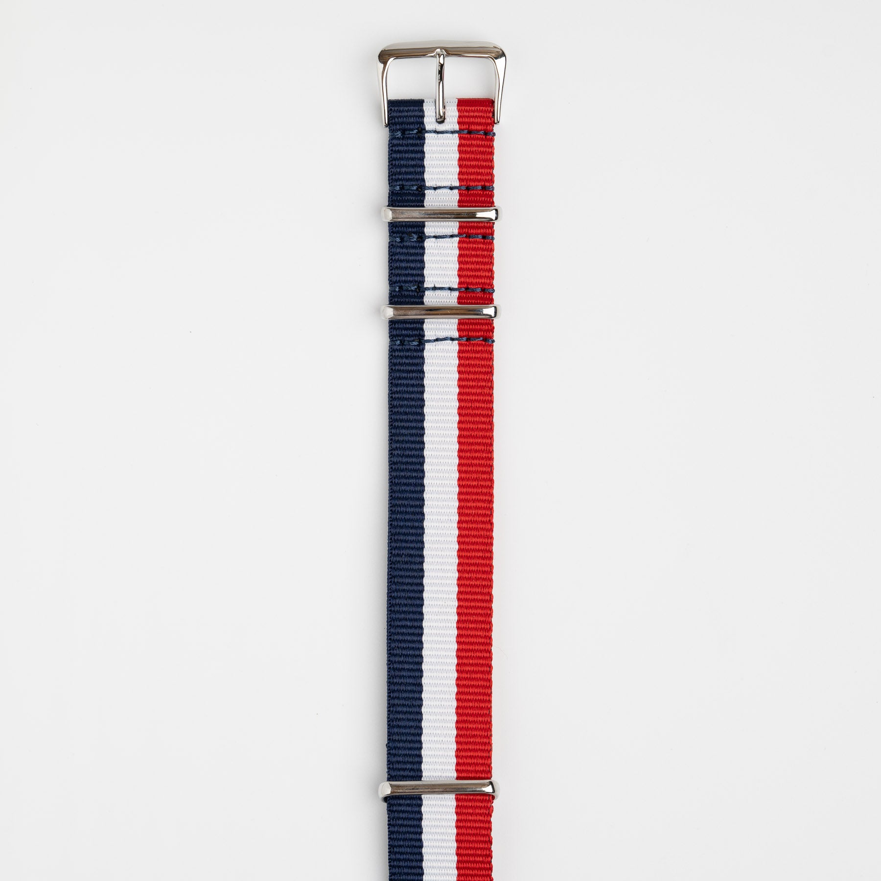 Weaverham Nylon Blue, White & Red Watch Strap