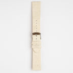 Pineapple Leaf Natural Watch Strap, buckled up, front view