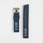 Submerge ISO Dive Navy Watch Strap, both pieces laid flat
