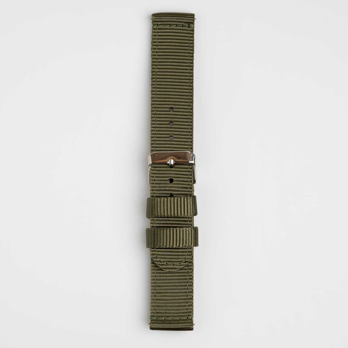 Nylon Quick Release Olive Green Watch Strap